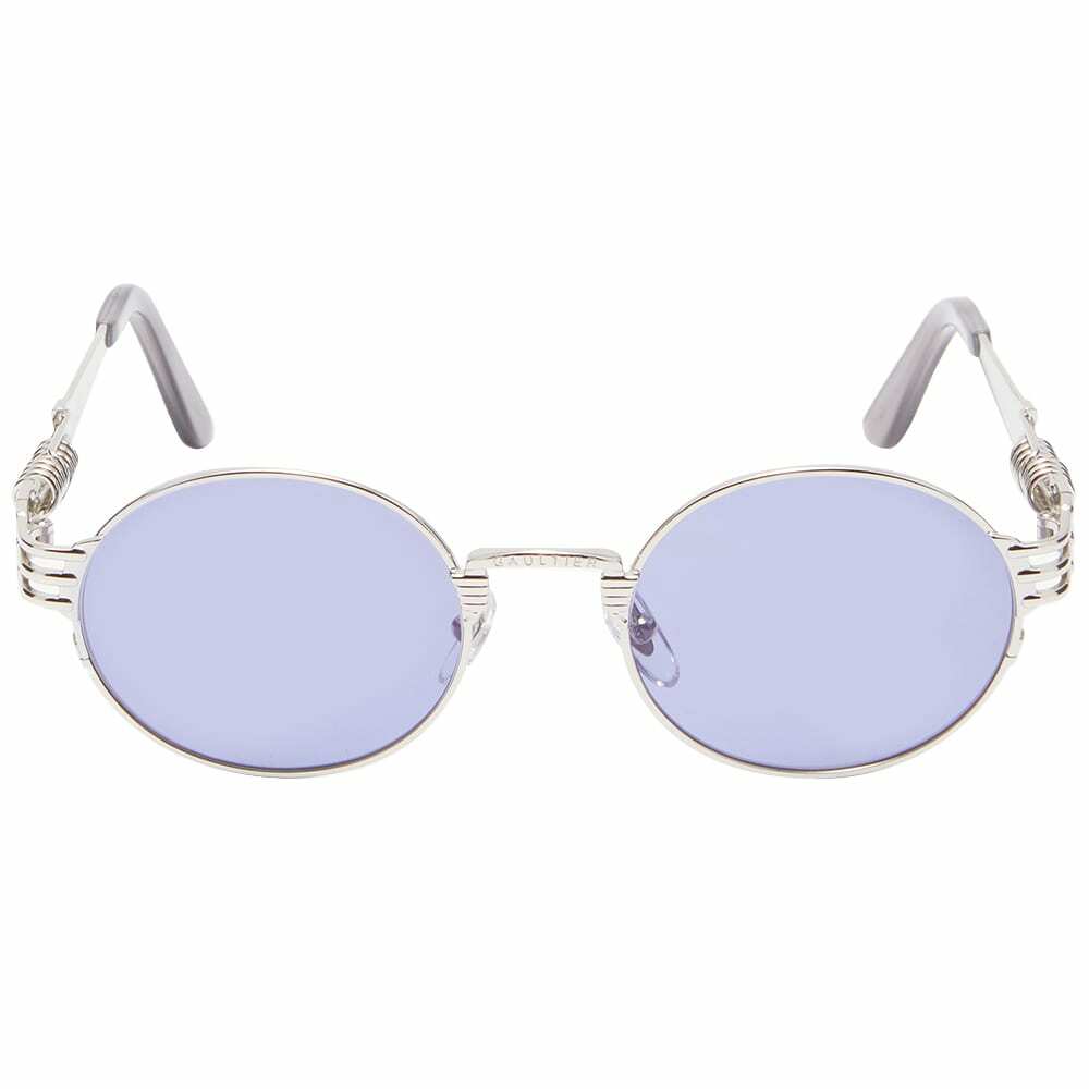 Jean Paul Gaultier Metal Frame Sunglasses in Silver