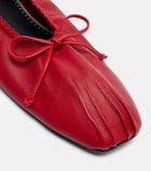 Magda Butrym Bow-detail leather ballet flats