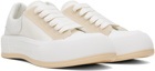 Alexander McQueen White Deck Plimsoll Sneakers