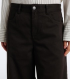 Vince Cotton twill wide-leg pants