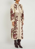 Farm Rio Renata Floral-print Twill Midi Dress White