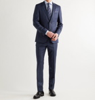 HUGO BOSS - Novan/ Ben Slim-Fit Pinstriped Virgin Wool Suit - Blue