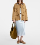 Dorothee Schumacher Sense of Shine satin midi skirt
