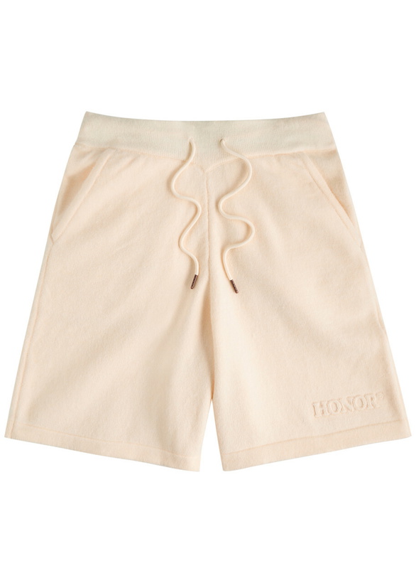 Photo: Honor The Gift Logo Brushed Knit Shorts Cream