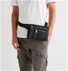 Dolce & Gabbana - Logo-Appliquéd Full-Grain Leather Belt Bag - Black