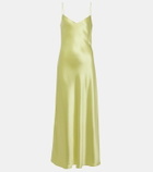 Galvan Cropped slip dress