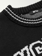 MSFTSrep - Intarsia Organic Cotton Sweater Vest - Black