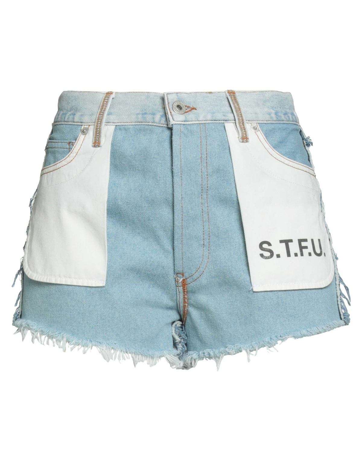 Heron Preston Womens Denim shorts in Blue