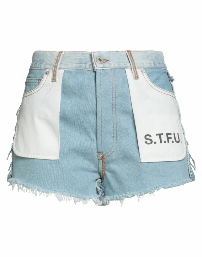Photo: Heron Preston Womens Denim shorts in Blue