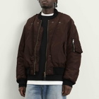 Maison Margiela Men's Reversible Bomber Jacket in Dark Brown