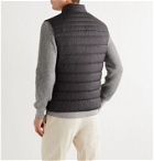 Canali - Packable Quilted Wool Gilet - Gray