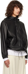 The Row Black Jilly Leather Jacket