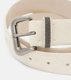 Brunello Cucinelli Monili suede belt