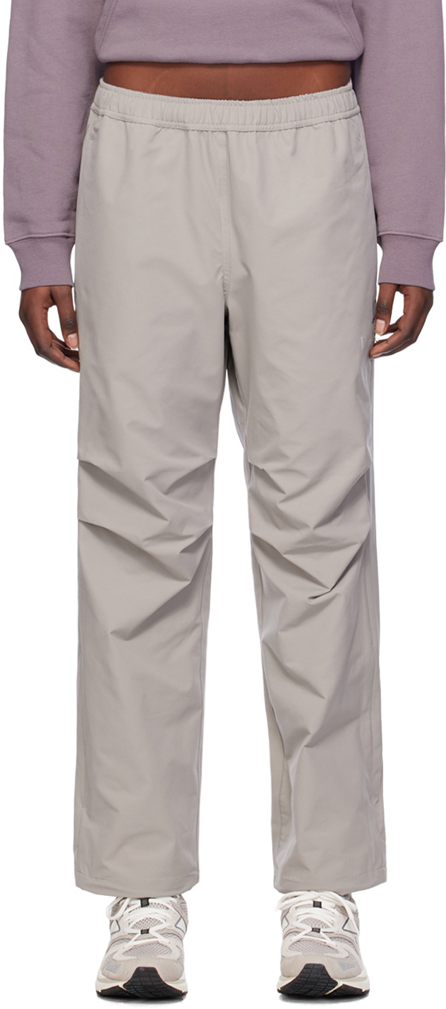 Dime Gray Relaxed Zip Trousers