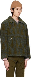 paria /FARZANEH Green Zip Jacket