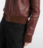 The Row Bader leather jacket
