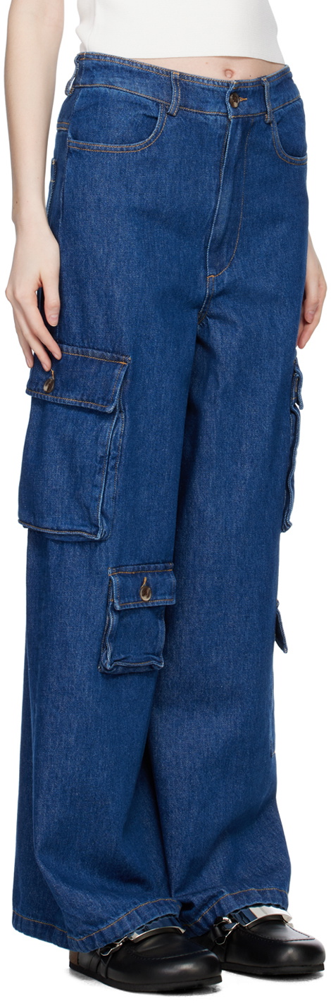 The Frankie Shop Blue Hailey Jeans