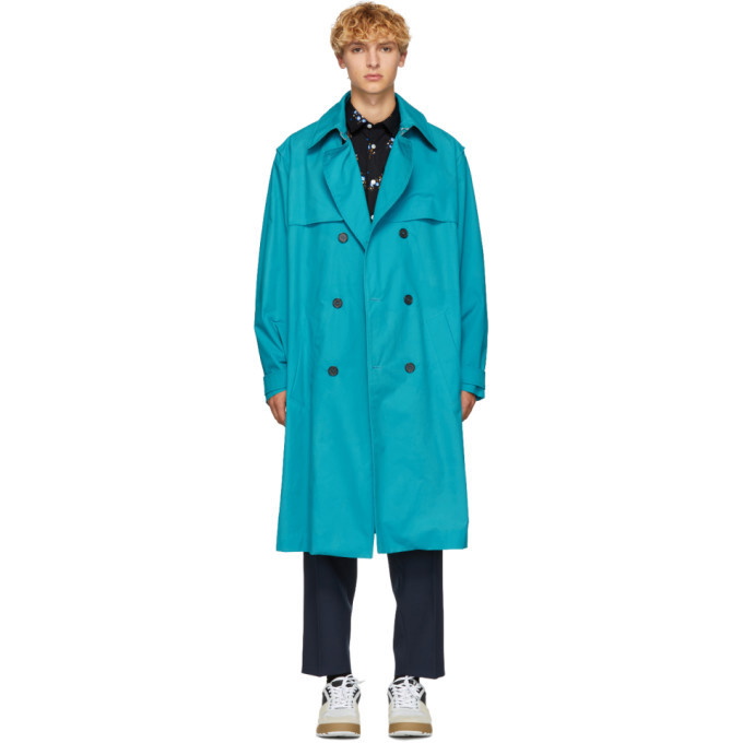 Photo: Kenzo Blue Trench Coat