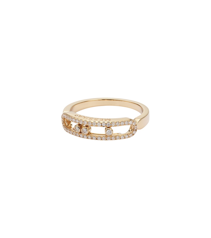 Photo: Messika Baby Move 18kt gold ring with diamonds