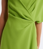 Roksanda Elva asymmetric crêpe midi dress