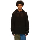 NAMESAKE Black Oversized Knit Elwood Hoodie