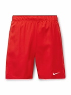 Nike Tennis - NikeCourt Victory Straight-Leg Logo-Embroidered Dri-FIT Tennis Shorts - Red