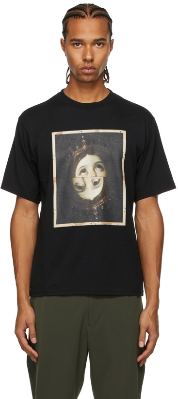 Photo: Undercover Black Mirrored Face T-Shirt