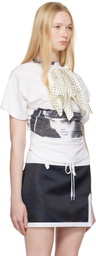 ALL-IN Off-White Twisted Foulard T-shirt
