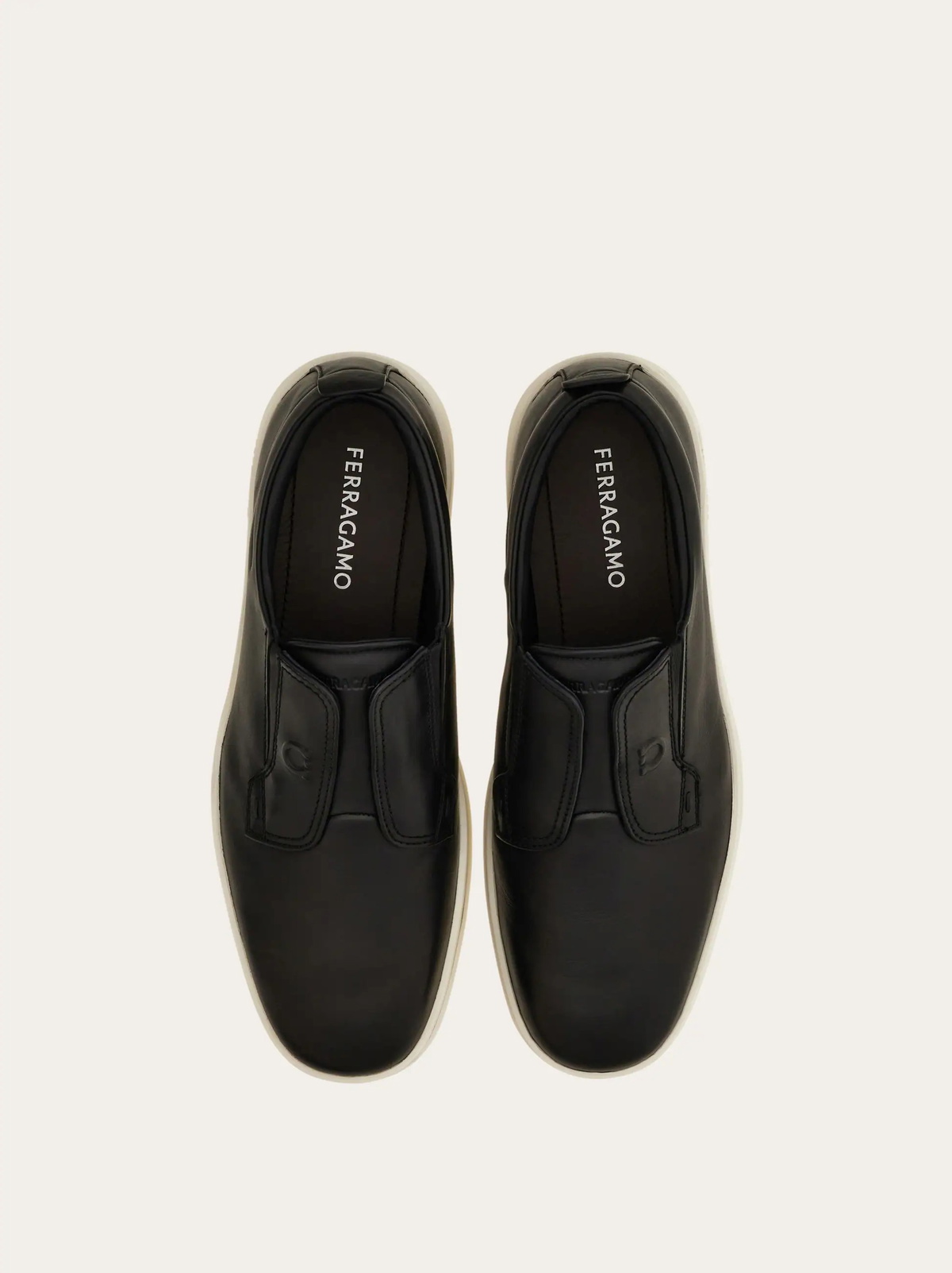 Ferragamo Mens Derby slip-on in Black