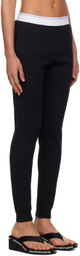 Alexander Wang Black Waffle Lounge Pants