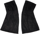 Julius Black Kangaroo Skin Fingerless Gloves