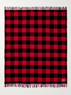 Pendleton - Fringed Checked Virgin Wool Blanket