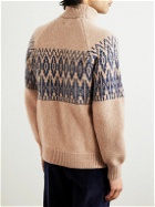 Kingsman - Fair Isle Jacquard-Knit Wool Rollneck Sweater - Neutrals