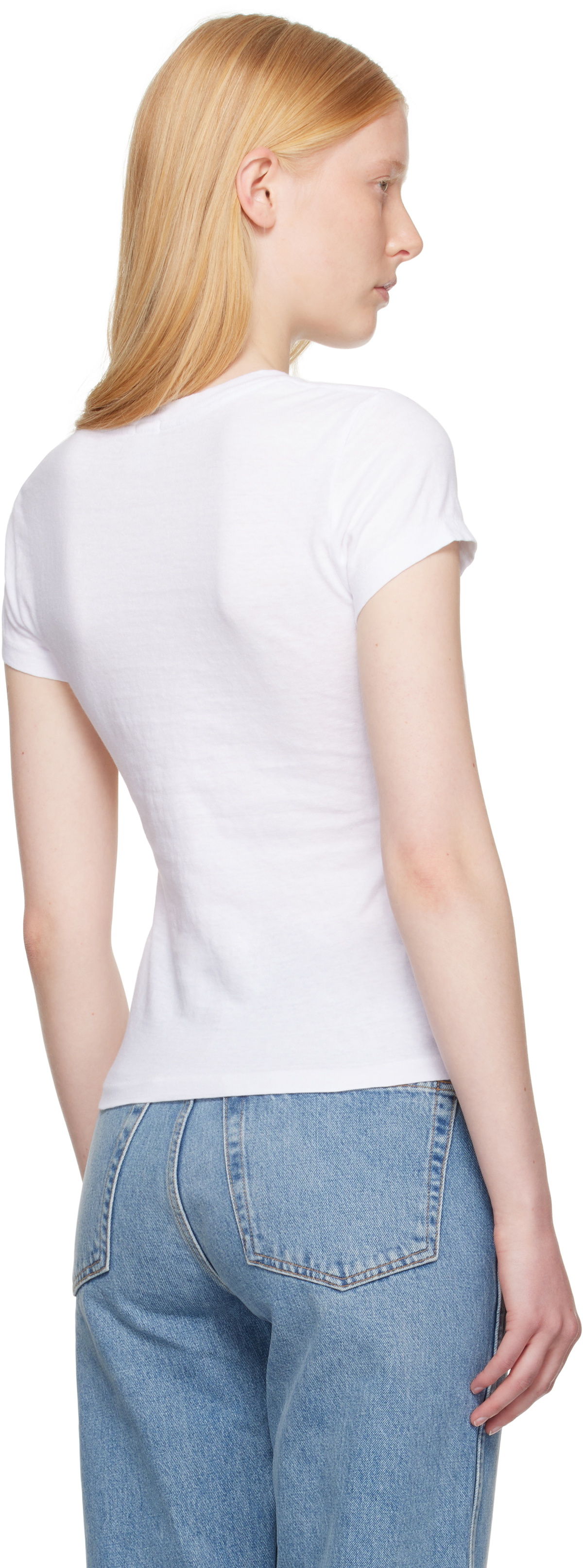 Re/Done White Hanes Edition 1960s Slim T-shirt
