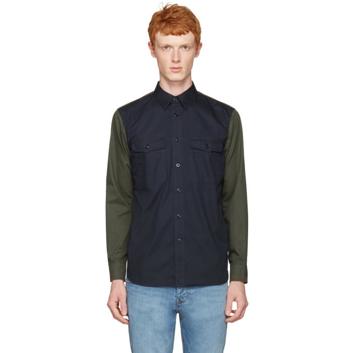 Photo: Rag and Bone Navy Contrast Shirt