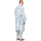 Homme Plisse Issey Miyake Blue Bleach Like Coat