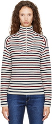 rag & bone Multicolor Georgie Stripe Half Zip Sweater