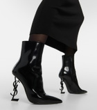Saint Laurent Opyum 110 leather ankle boots