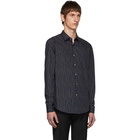 Salvatore Ferragamo Navy Bright Sky Shirt