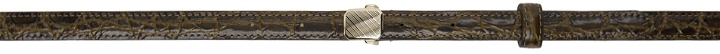 Photo: LEMAIRE Brown & Green Military 15 Belt