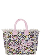 MC2 Saint Barth Vanity - Canvas Bag With Heart Print