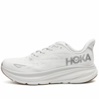 Hoka One One Women's Clifton 9 Sneakers in Nimbus Cloud/White