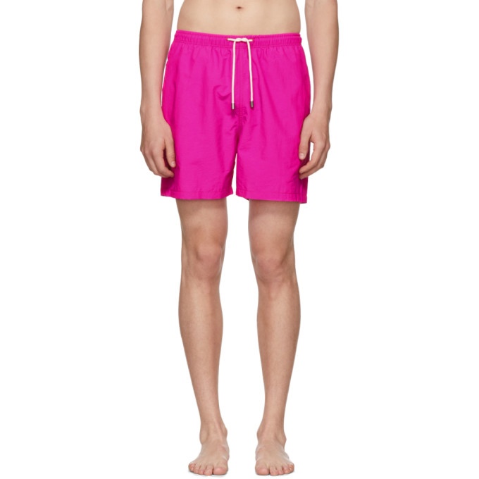 Photo: Solid and Striped Pink Classic Swim Shorts