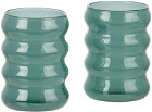 Sophie Lou Jacobsen Green Small Ripple Cup Set