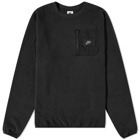 Nike Men's Utility Polar Fleece Crew in Black