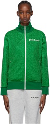 Palm Angels Green Polyester Track Jacket
