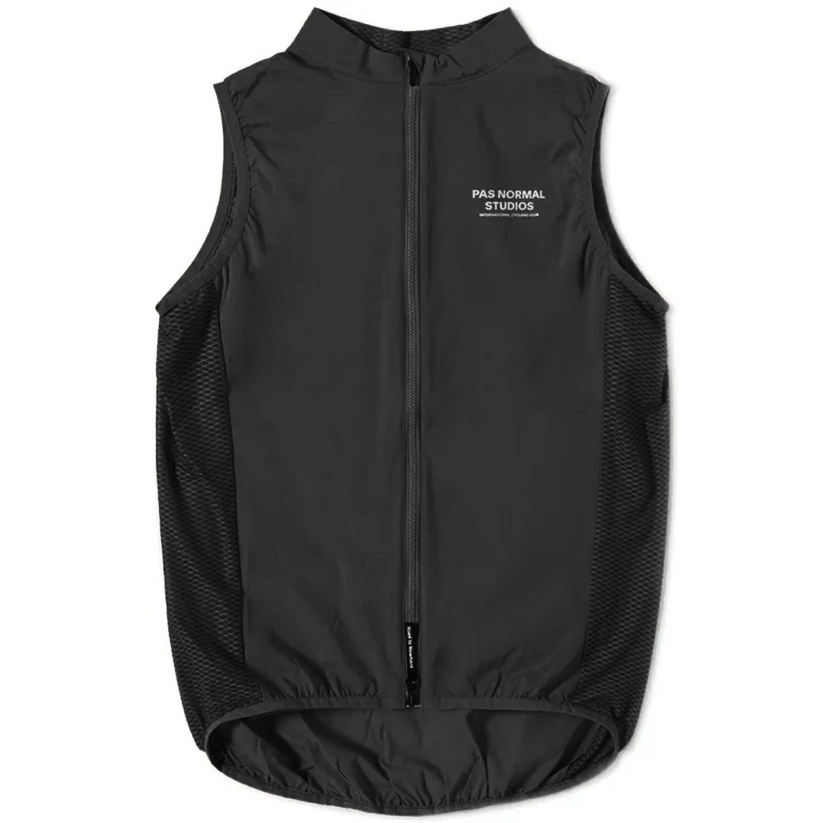 Pas Normal Studios Men's T.K.O Mechanism Rain Gilet in Black Pas 