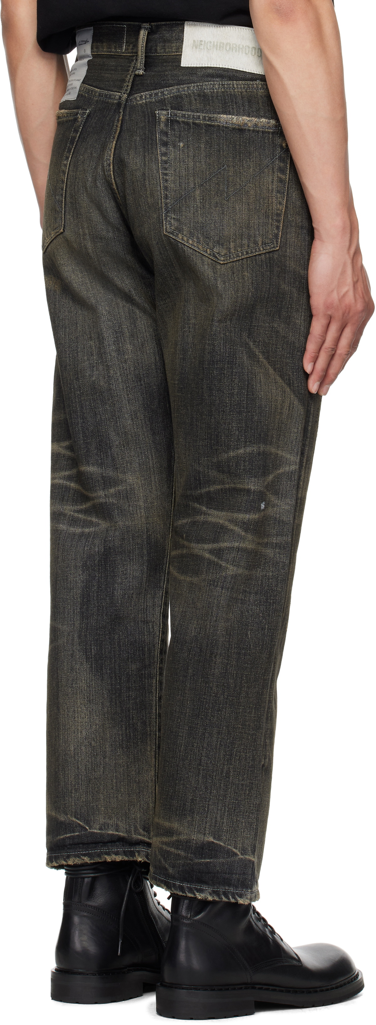 YOHJI YAMAMOTO Black NEIGHBORHOOD Edition Basic Jeans