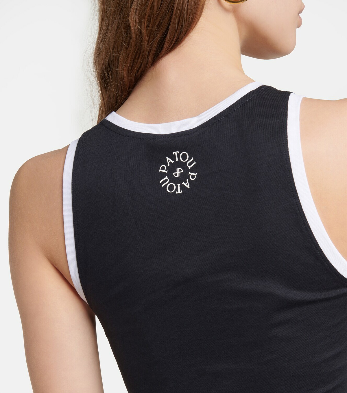 Patou Logo cotton tank top