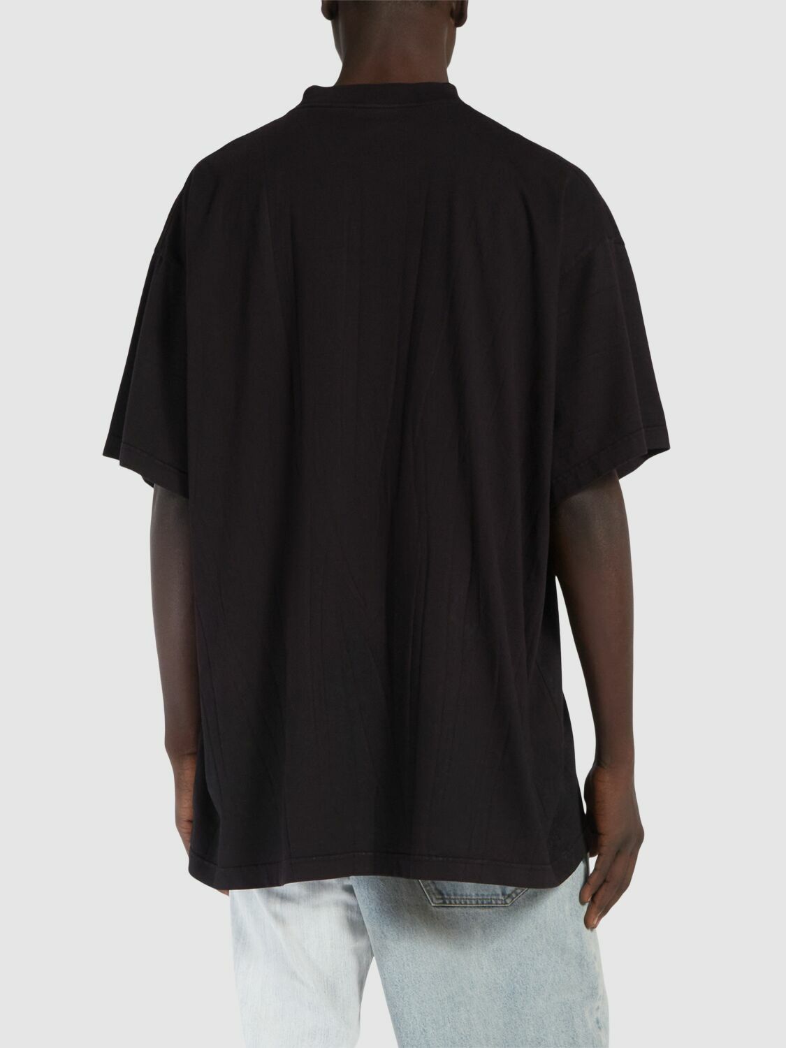 BALENCIAGA Metal Bb Stencil Vintage Cotton T-shirt Balenciaga